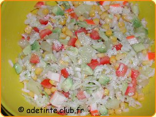 Salade au surimi
