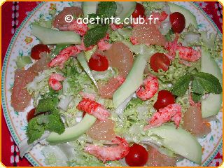Salade aux queues d'crevisses