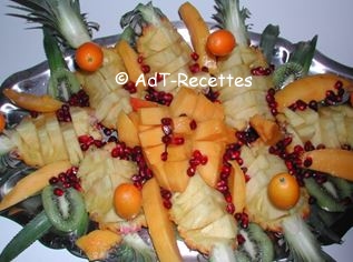 Salade de fruits exotiques automnale