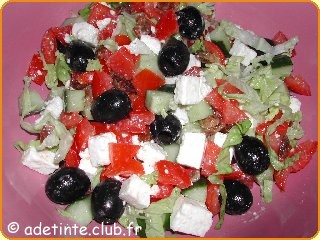 Salade grecque  la feta