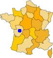 Localisation de la zne de production du Chabichou du Poitou
