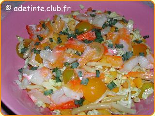Salade au haddock en habits jaunes