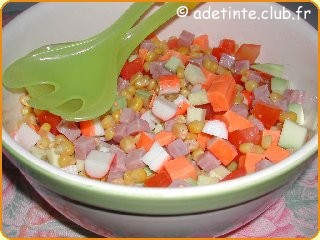 Salade multicolore  la mimolette